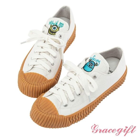 Rare Disney Monsters University Canvas Biscuit Sneakers Sz 8.5 - Picture 3 of 16